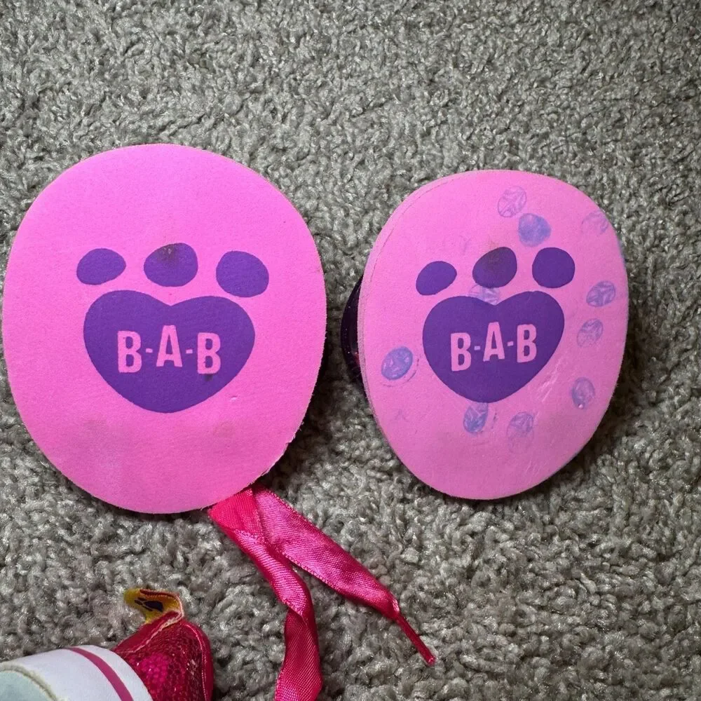 Build A Bear Shoes Lot of 4 Pairs Sneakers Sandals Boots Cute Girly Outfit Sets